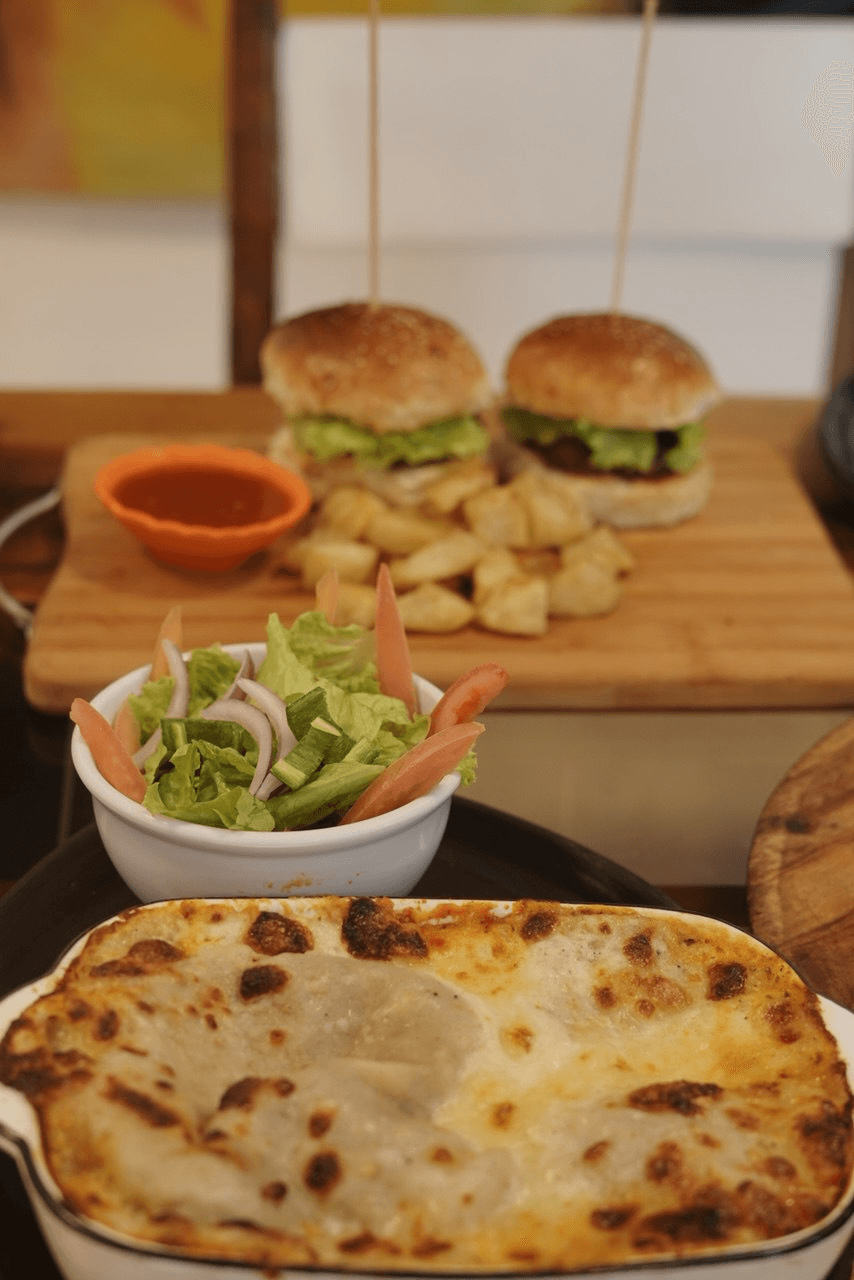 Interior view of Sapore restaurant showing a beautifully set table